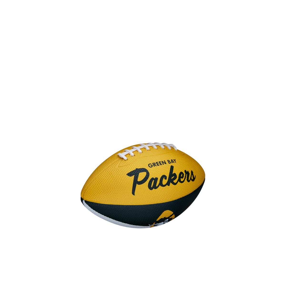 Mini Bola de Futebol Americano NFL Team Retro Green Bay Packers